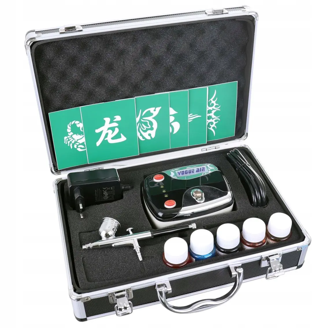 Technic Mini Airbrush Compressor Set - Dubbele Actie
