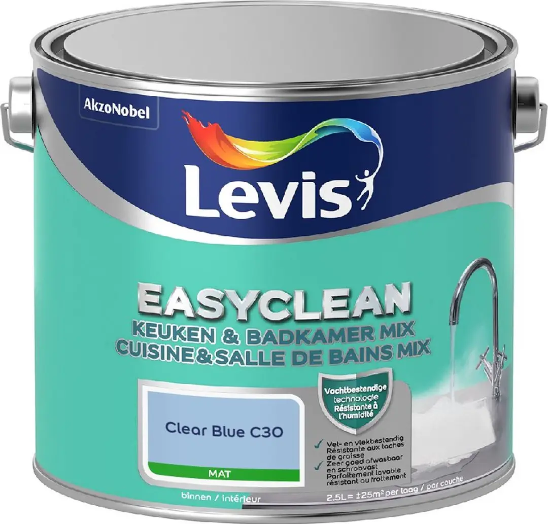 Levi's Easyclean Mengverf Clear Blue C30