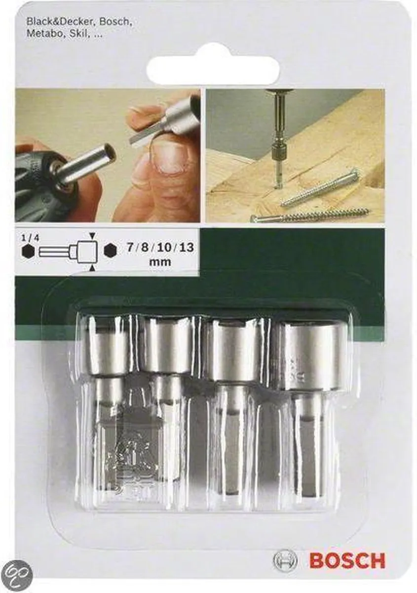 Bosch Dopsleutelset 2609255904 - 7x36/8x36/10x38/13x38mm