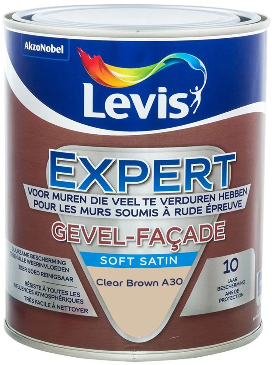 Levi's Expert Gevel Mix Clear Brown A30 Mengverf 1L