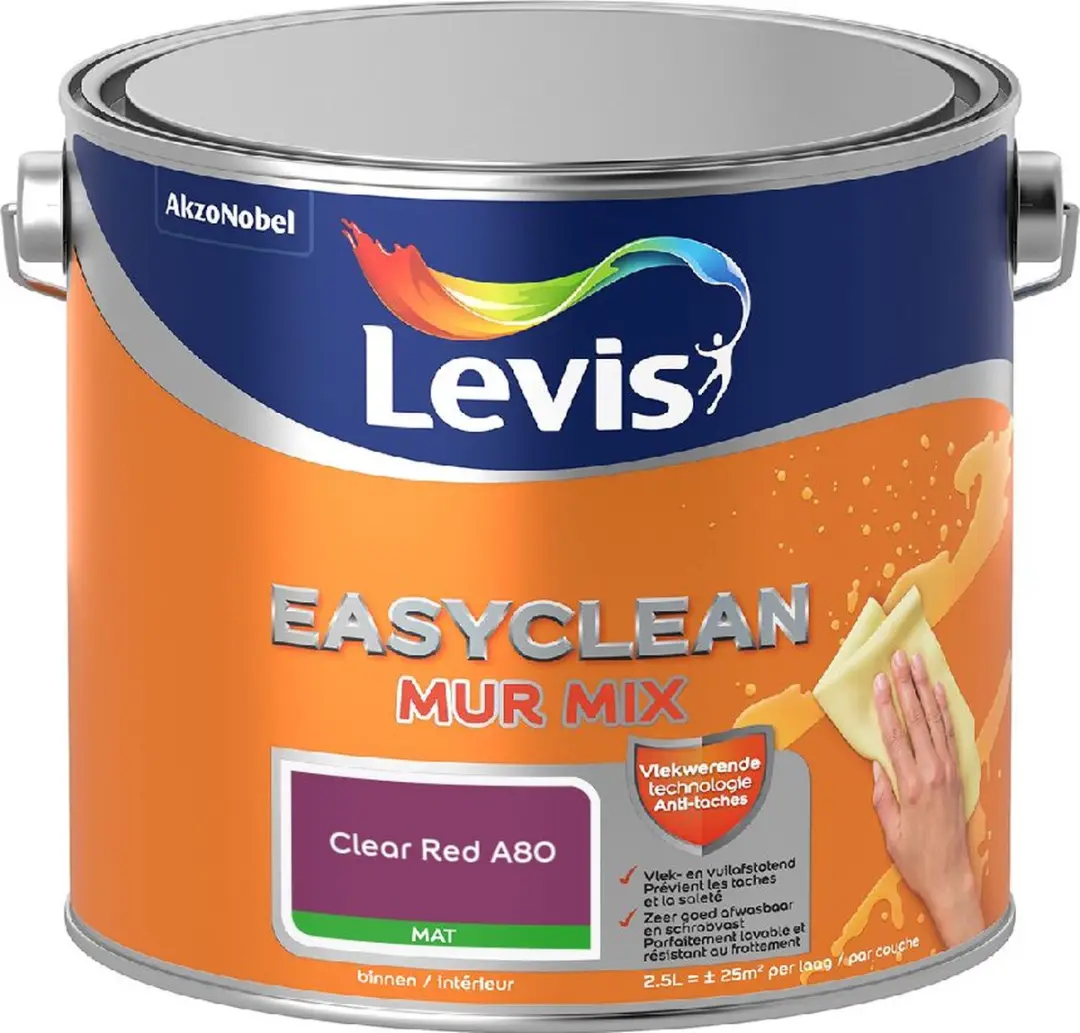 Levi's Easyclean Mur Mat Mix Clear Red A80