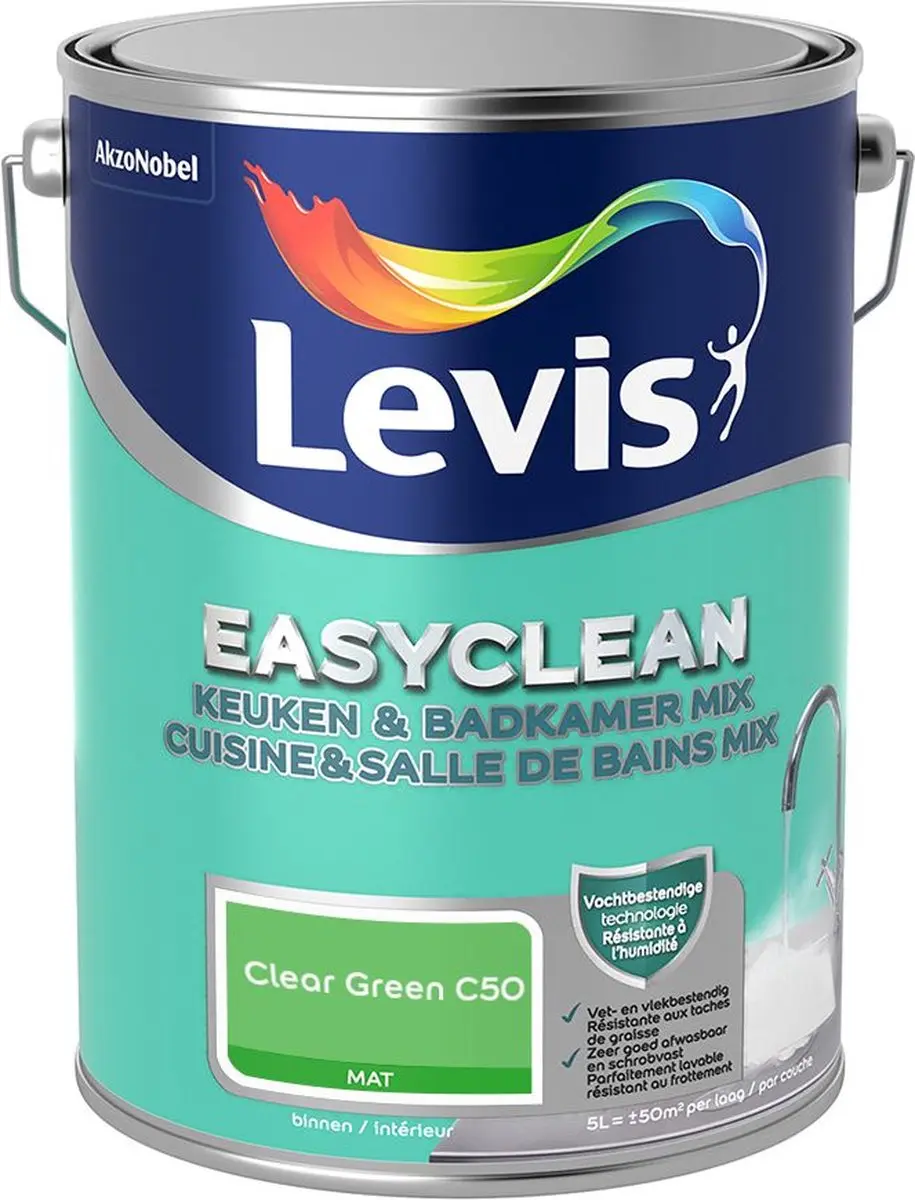 Levi's Easyclean Mengverf Clear Green C50