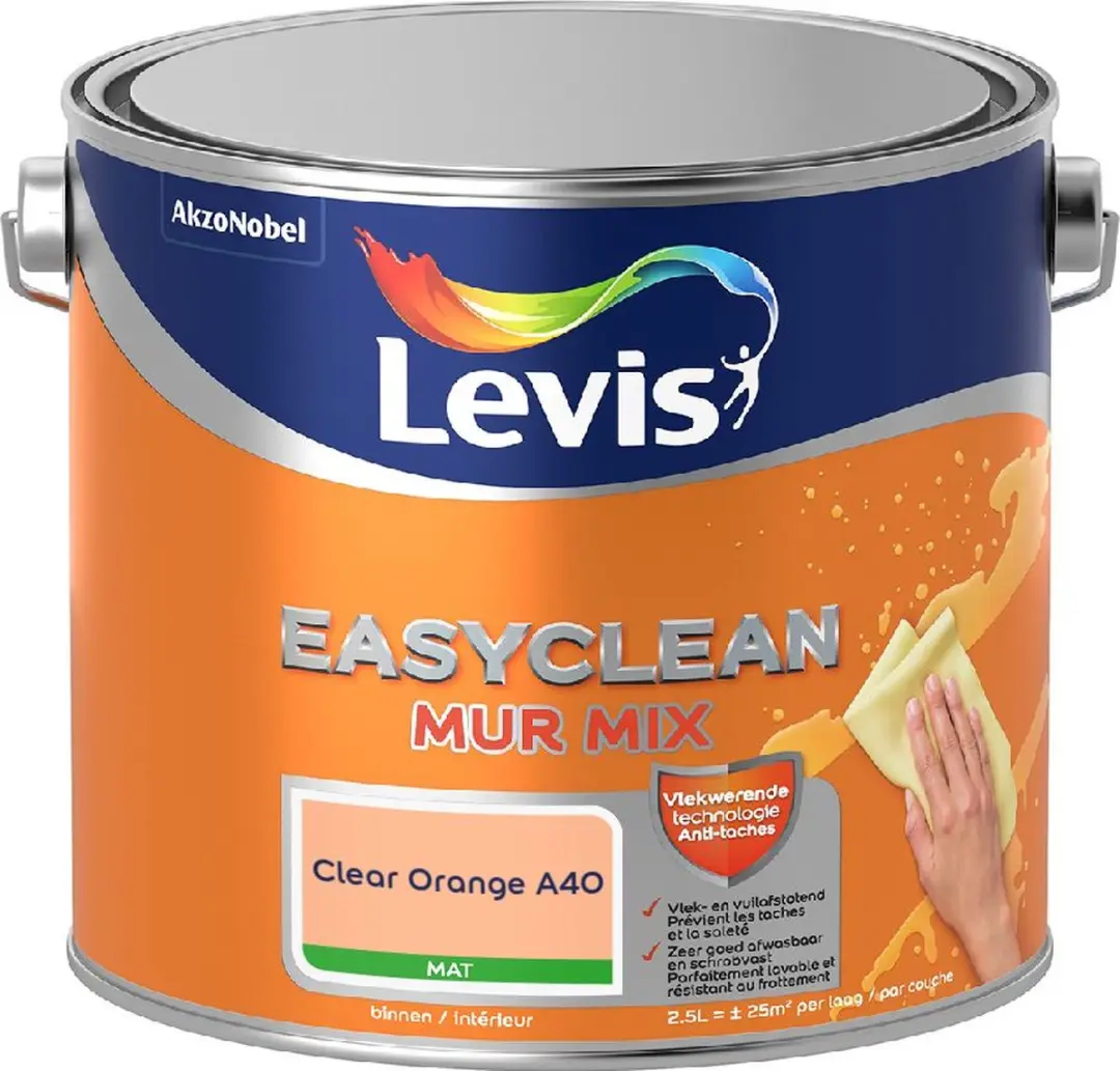 Levi's Easyclean Mur Mat Mix Mengverf 2,5L