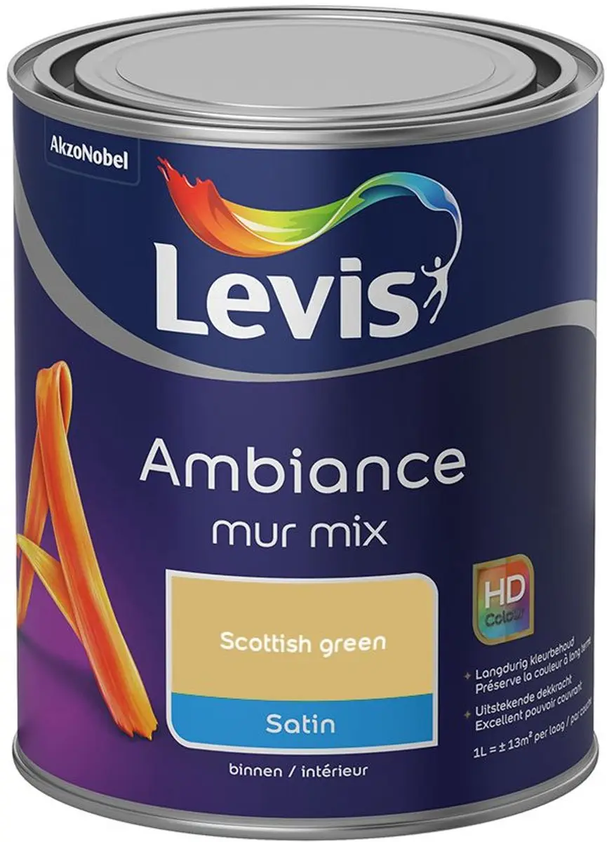 Levi's Ambiance Mur Satin Mix Scottish Green