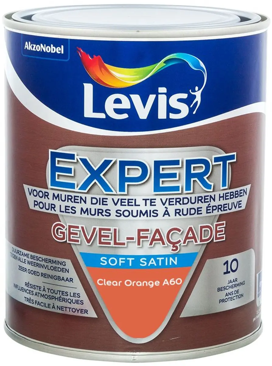 Levi's Expert Gevel Mix Clear Orange A60 Mengverf 1L