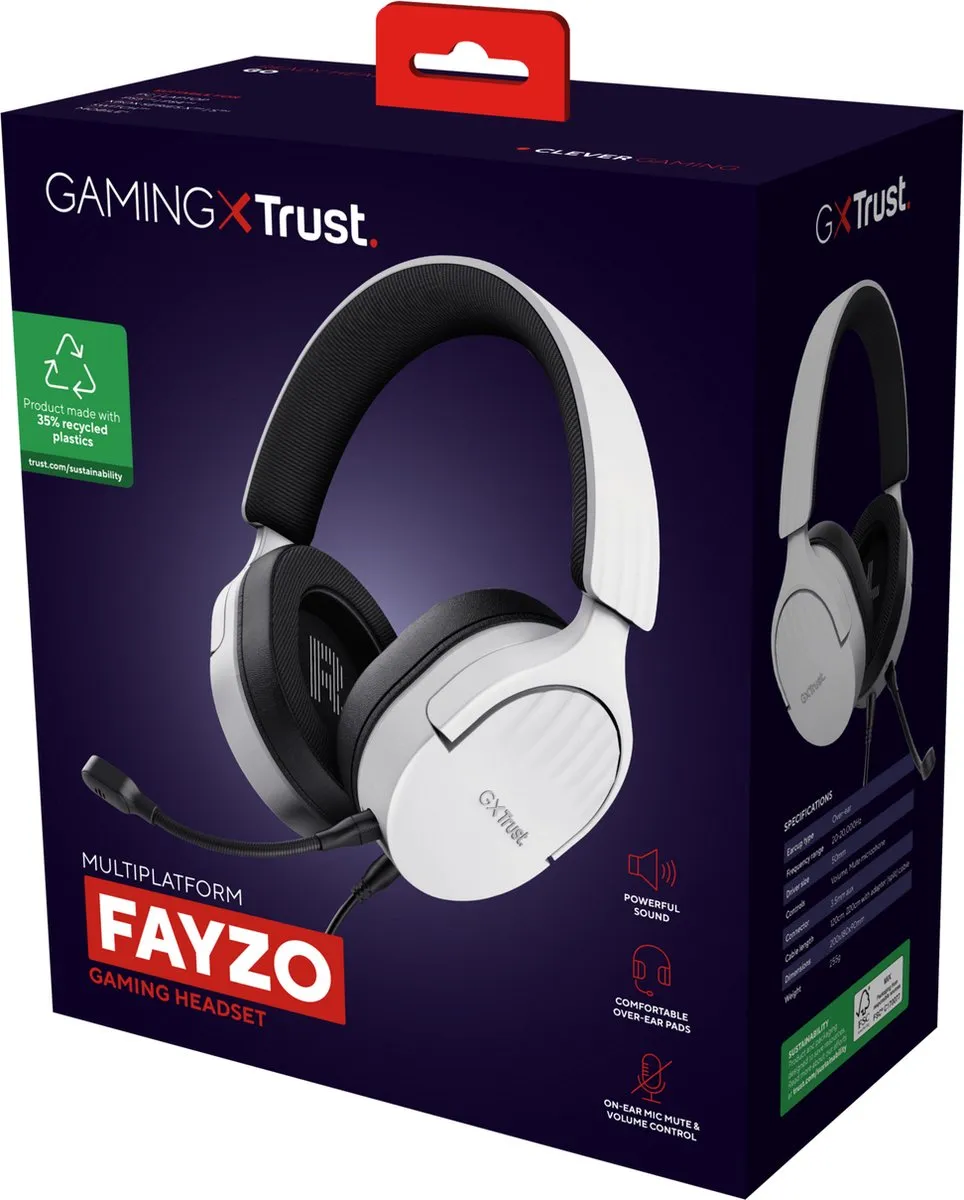 Trust GXT 489 Fayzo Gaming Headset Wit