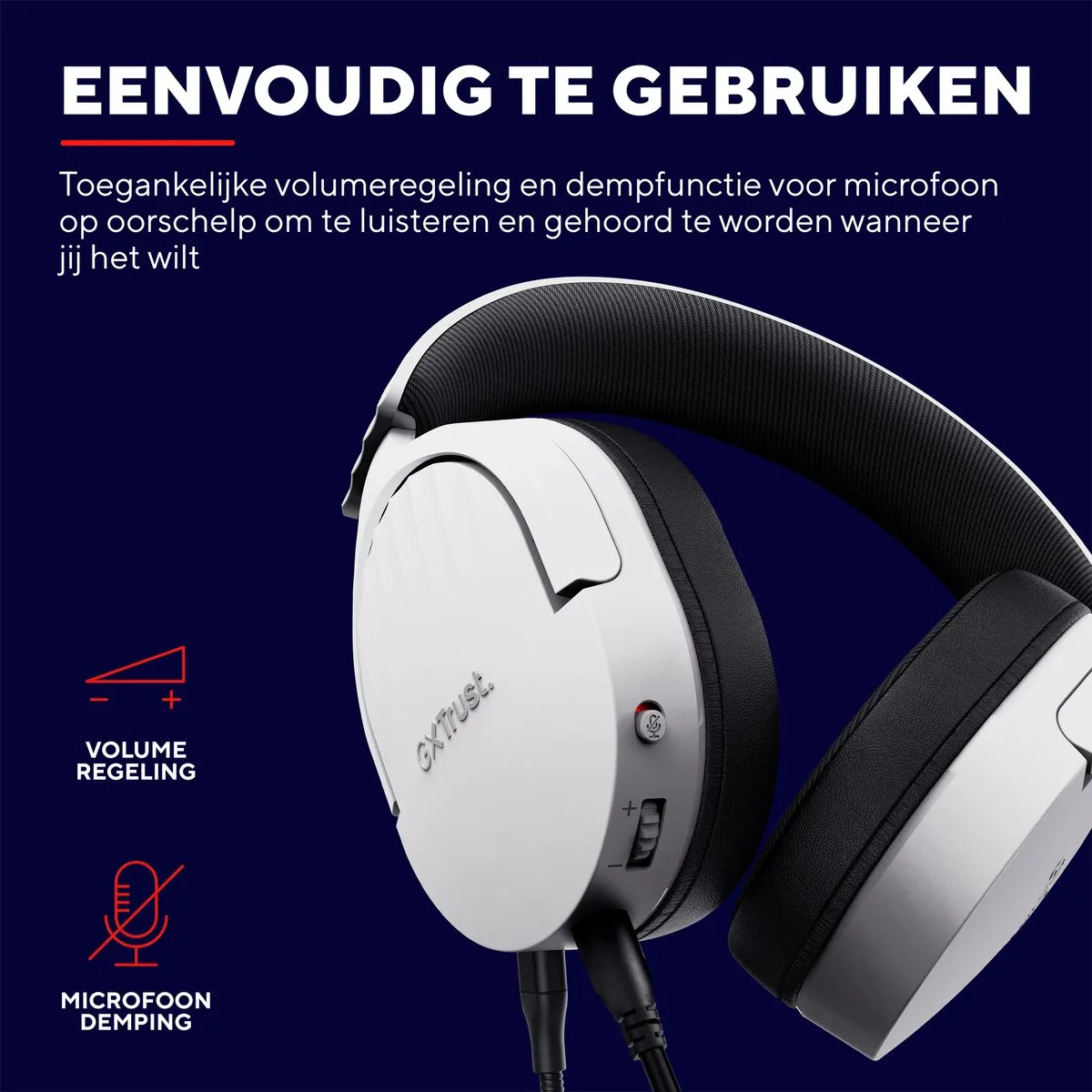 Trust GXT 489 Fayzo Gaming Headset Wit