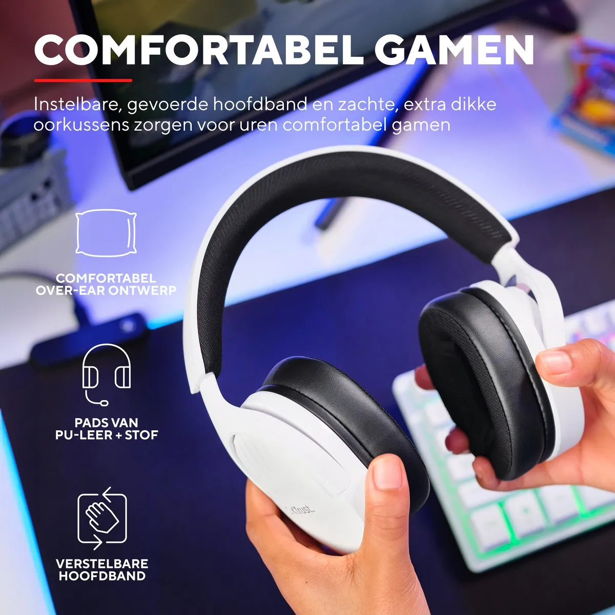 Trust GXT 489 Fayzo Gaming Headset Wit