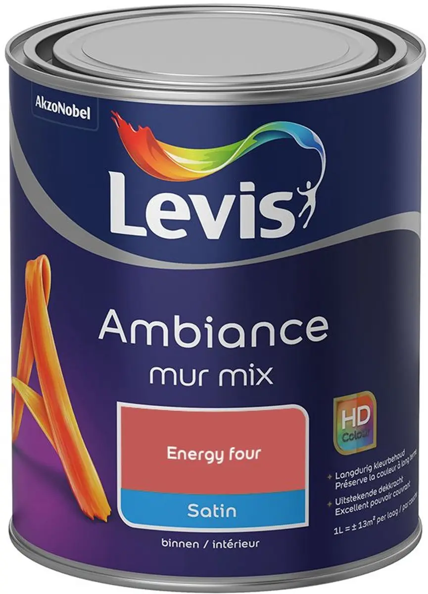 Levi's Ambiance Mur Satin Mix Energy Four Mengverf 1L