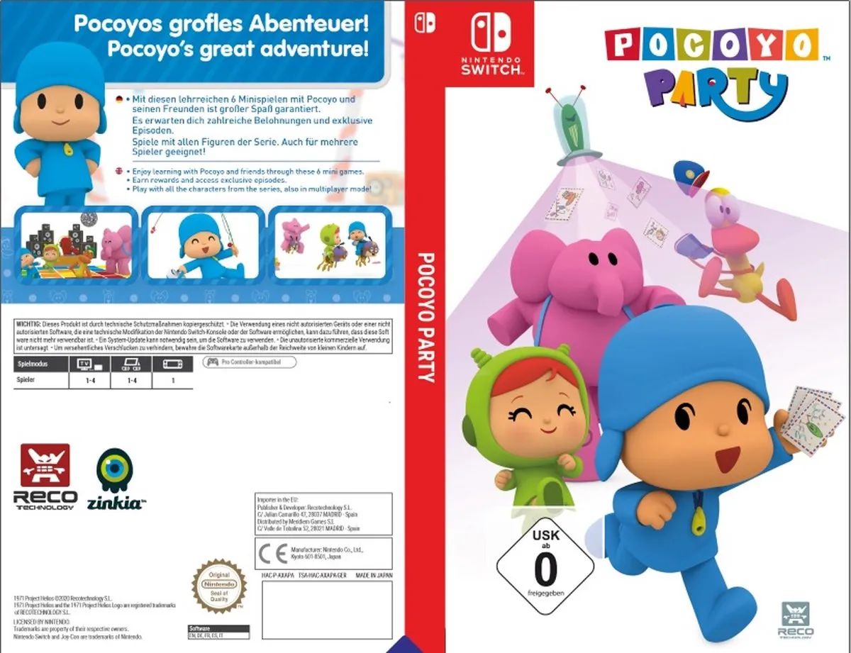 Pocoyo Party (Nintendo Switch) - Code-in-Box