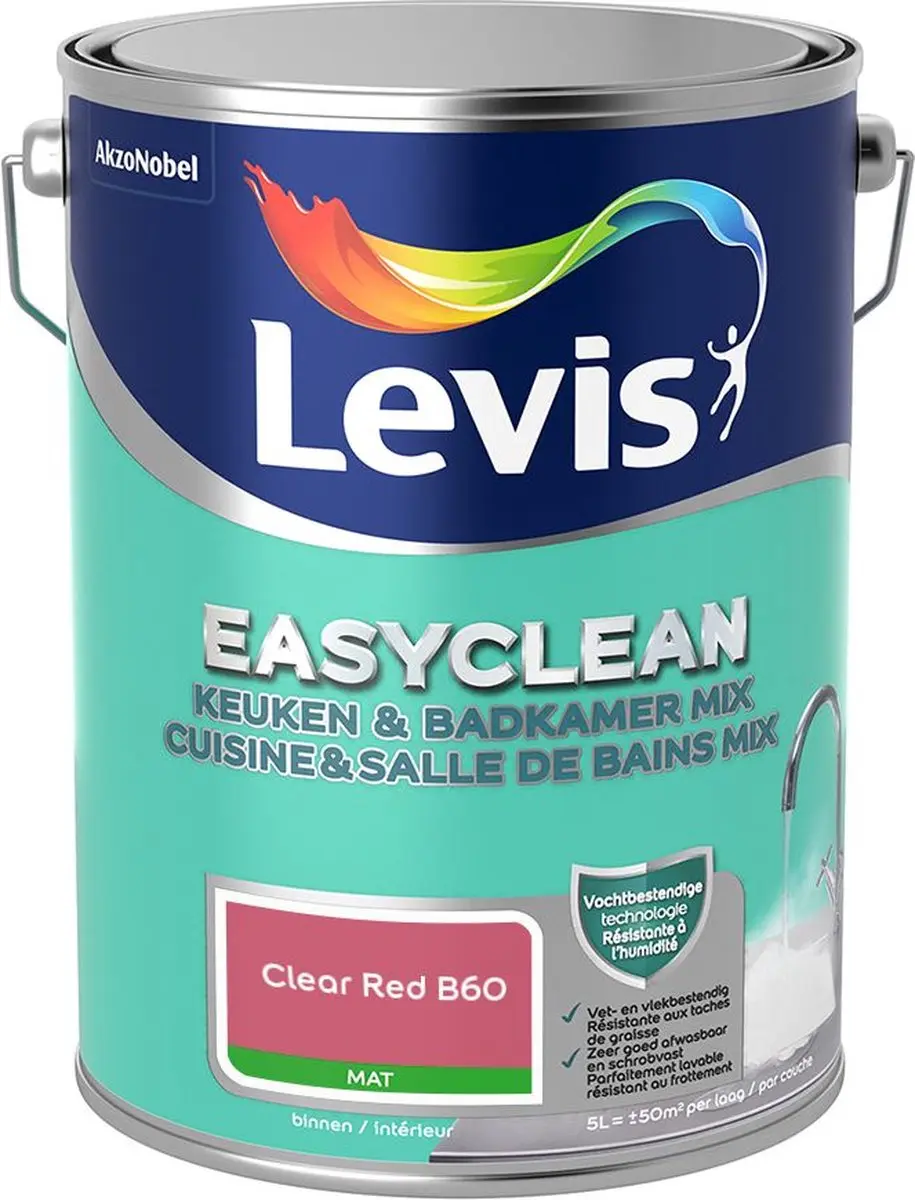 Levi's Easyclean Mengverf Clear Red B60