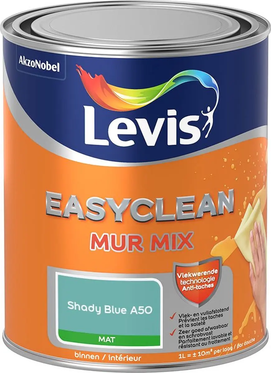Levi's Easyclean Mur Mat Mix Shady Blue A50 Mengverf 1L