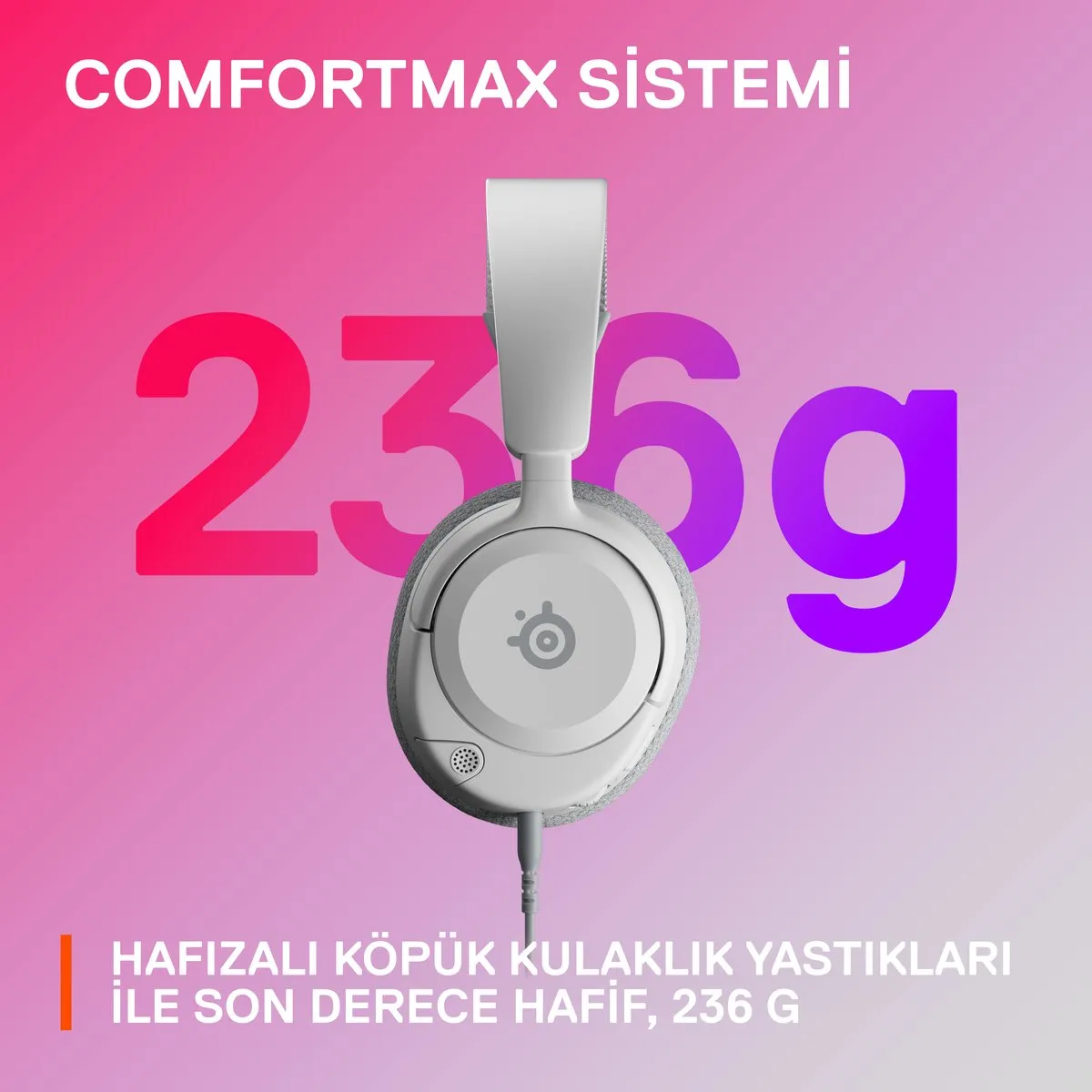 SteelSeries Arctis Nova 1 Gaming Headset - Wit