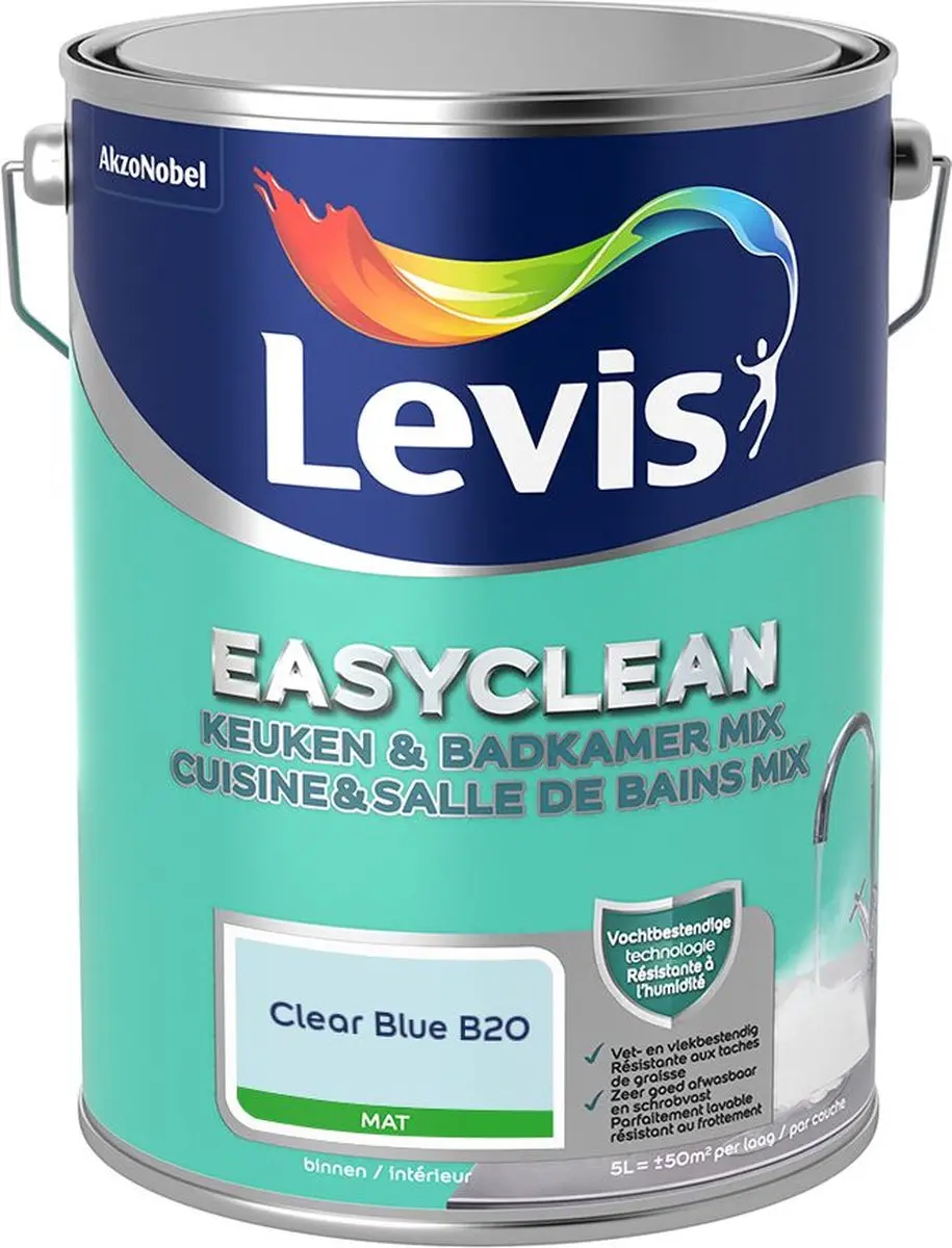 Levi's Easyclean Mengverf Clear Blue B20