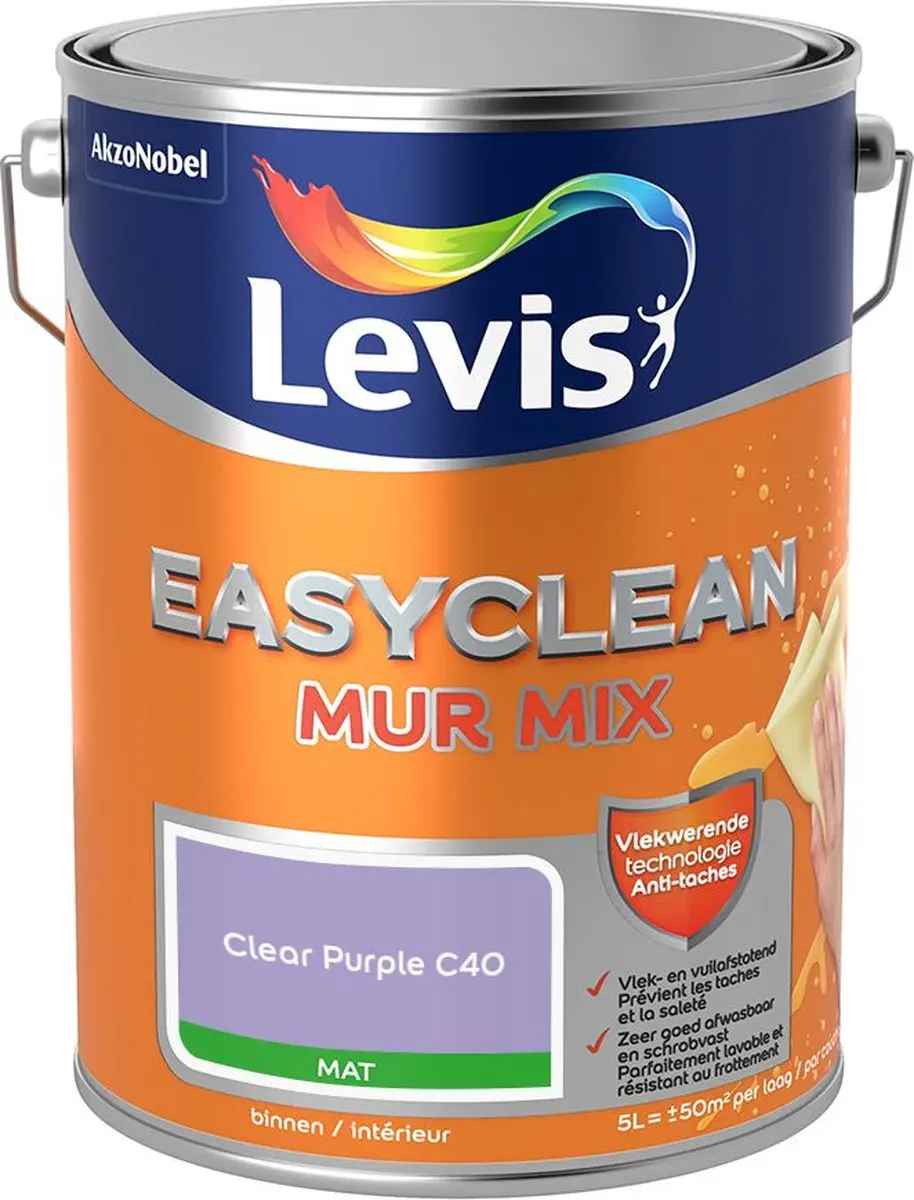 Levi's Easyclean Mur Mat Mix Clear Purple C40