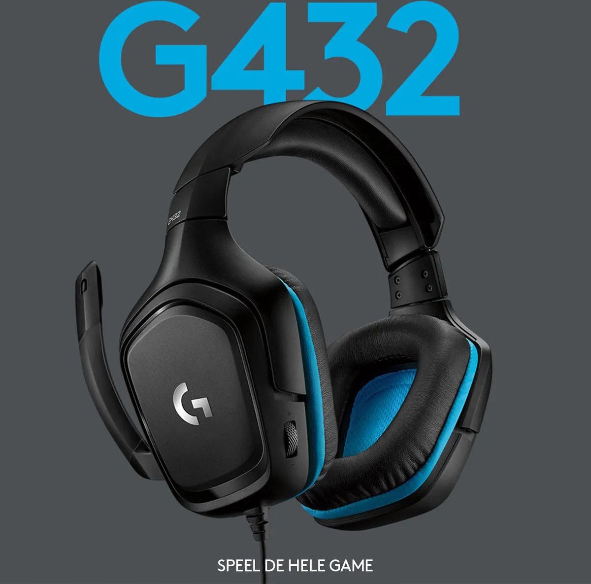 Logitech G G432 Gaming Headset - 50mm Drivers - Zwart