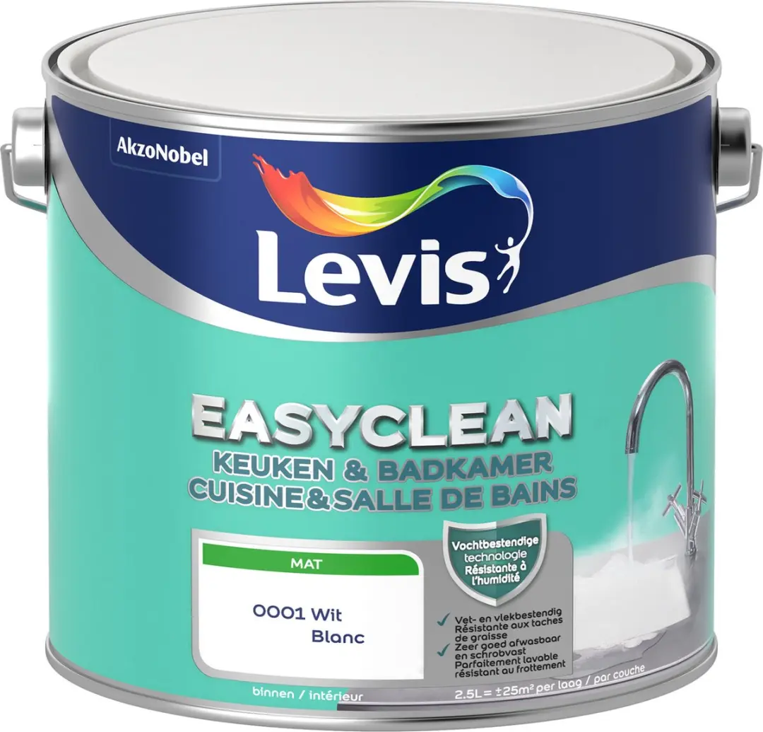 Levi's Easyclean Verf Wit 2,5L