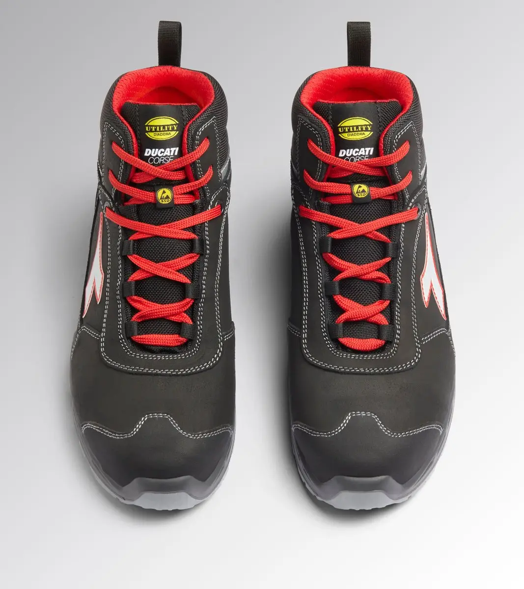 Diadora SHARK ENGINE MID S3S FO SR BLACK/RED 45