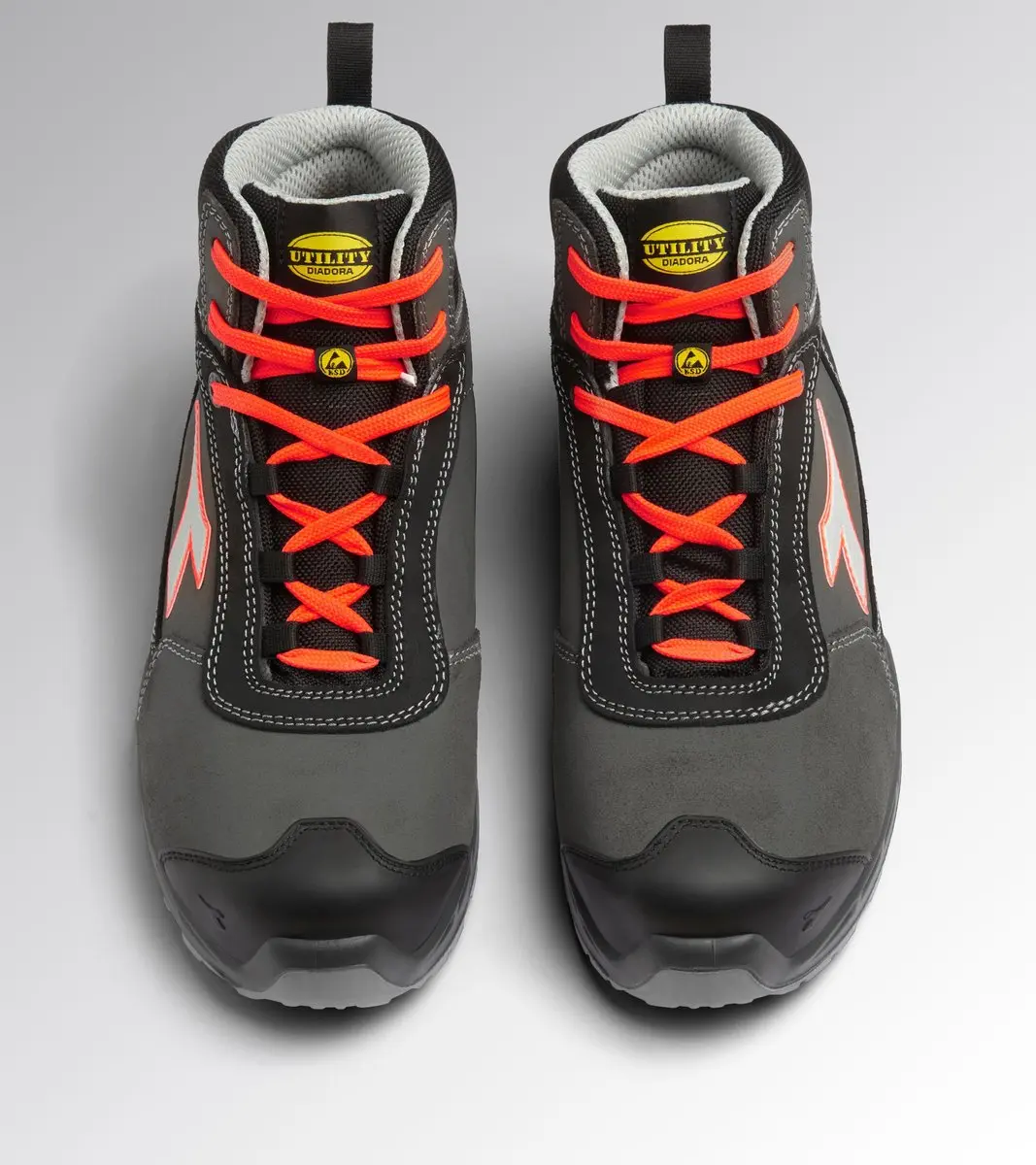 Diadora SHARK STA IMP LEAT MID S3S FO SR SC BLACK/F. Red 36