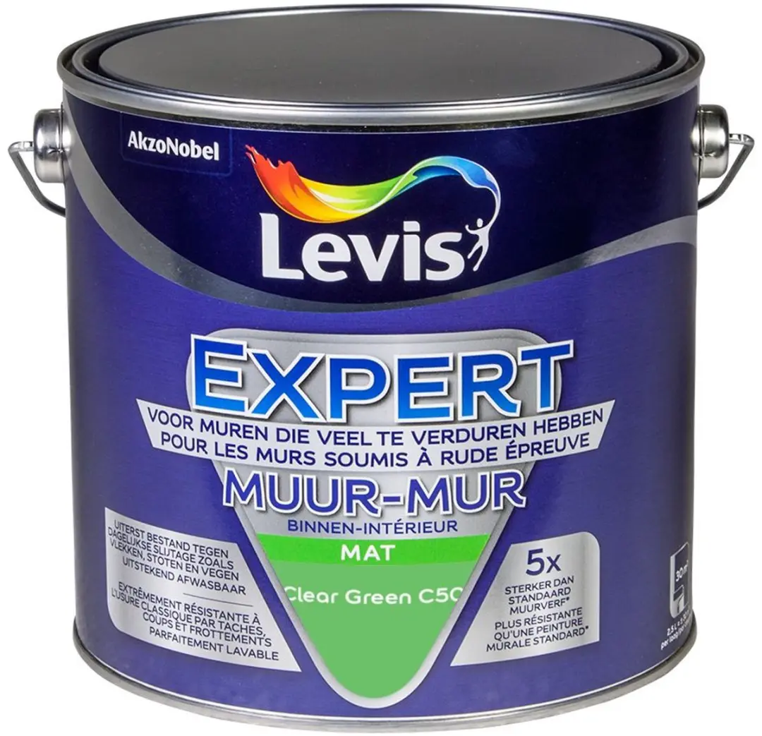 Levi's Expert Muur Binnen Mix Clear Green C50 Mengverf 2,5L