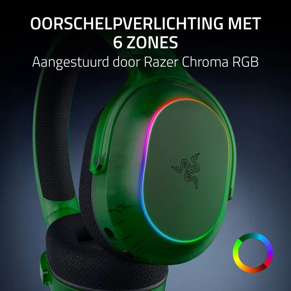 Razer Barracuda X Chroma - Draadloze Gaming Headset - Bluetooth/2.4Ghz - Phantom Green Edition