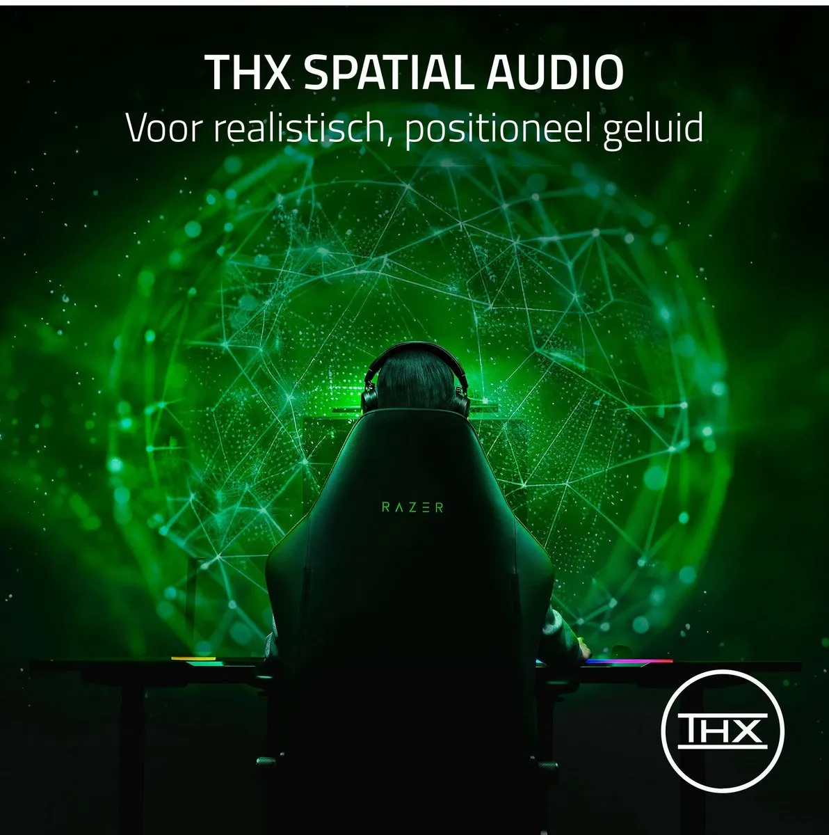 Razer Kraken V4 Pro Headset & Bedieningshub - Bedraad & Draadloos - USB Type-A - Bluetooth - Zwart