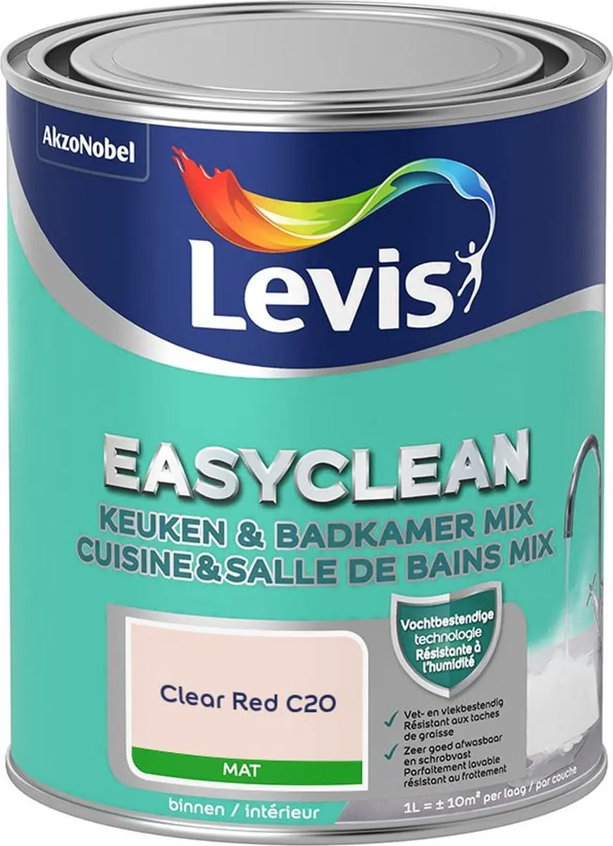Levi's Easyclean Mengverf Clear Red C20