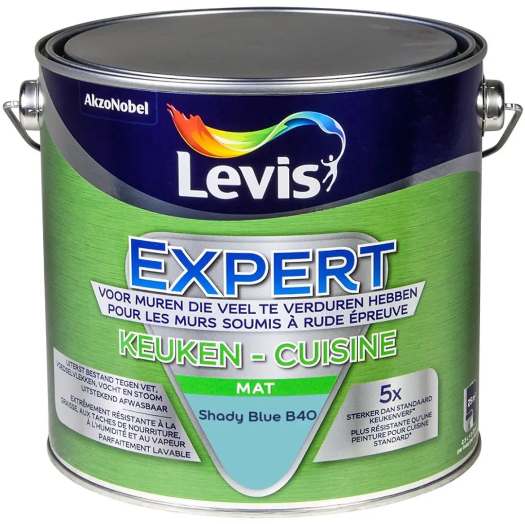 Levi's Expert Keuken Mix Shady Blue B40 Mengverf 2,5L