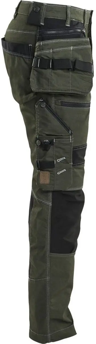 Blåkläder Werkbroek X1900 Denim Stretch - Maat 146 - Donker herfstgroen/Zwart