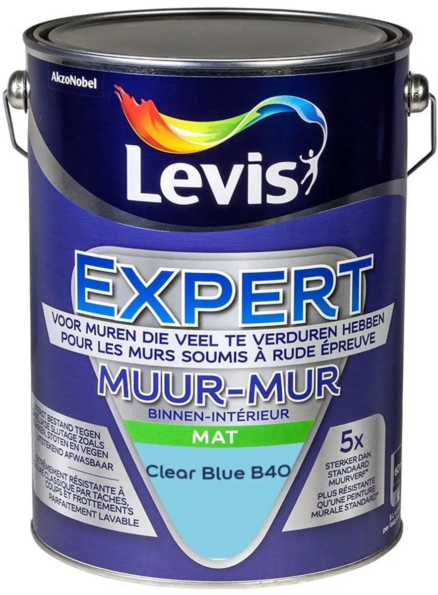 Levi's Expert Muur Binnen Mix Clear Blue B40 Mengverf 5L