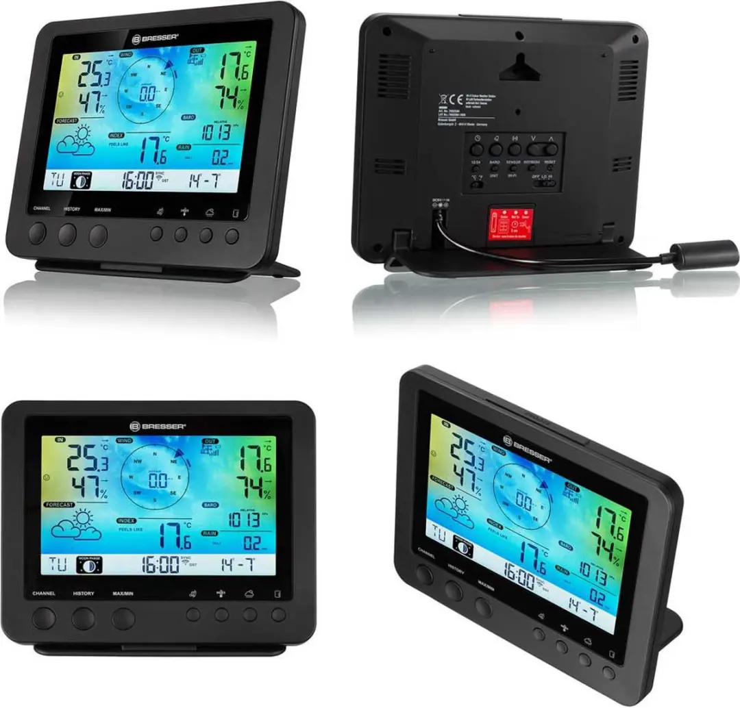 Bresser Weerstation 5-in-1 Wifi - Zwart