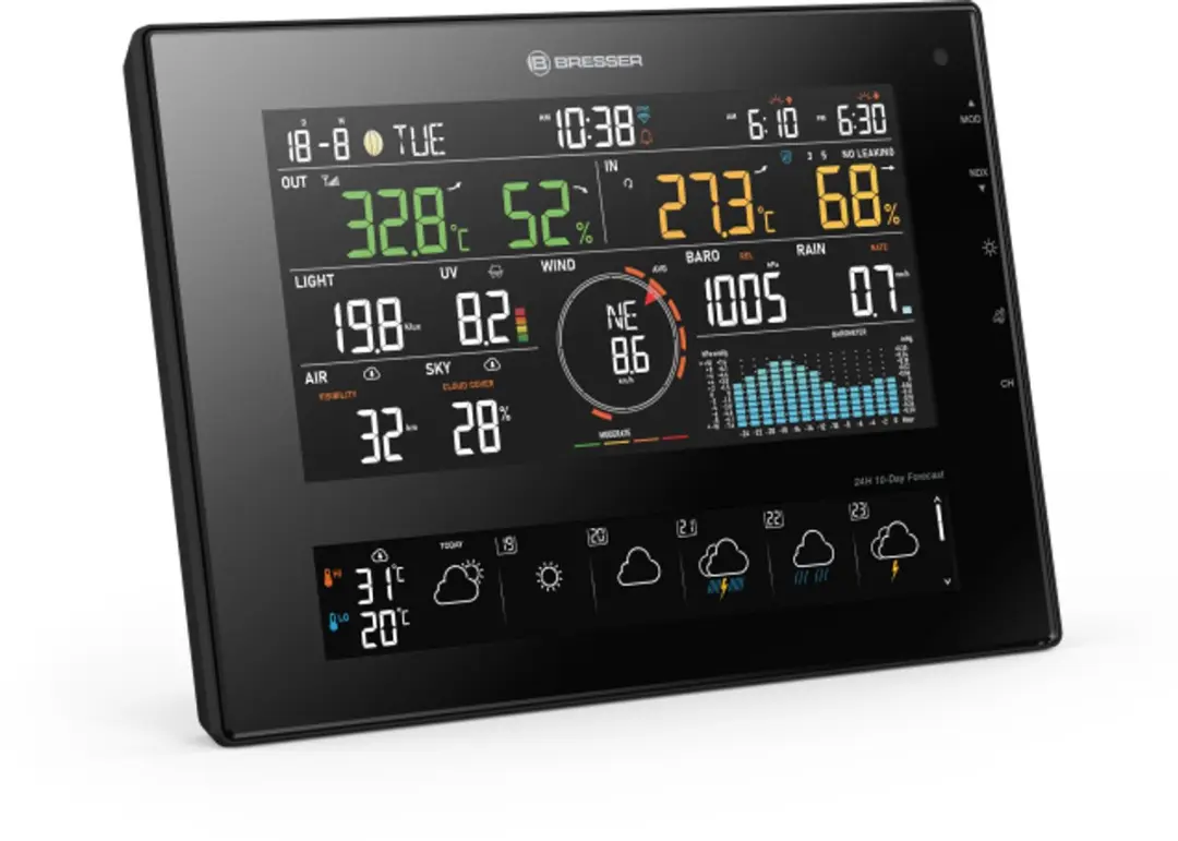 Bresser 4Cast Weerstation 7-in-1 - Zwart/Wit