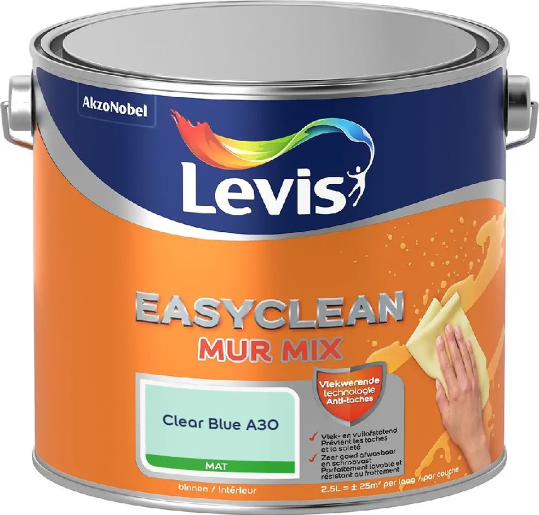 Levi's Easyclean Mur Mat Mix Clear Blue A30 Mengverf 2,5L