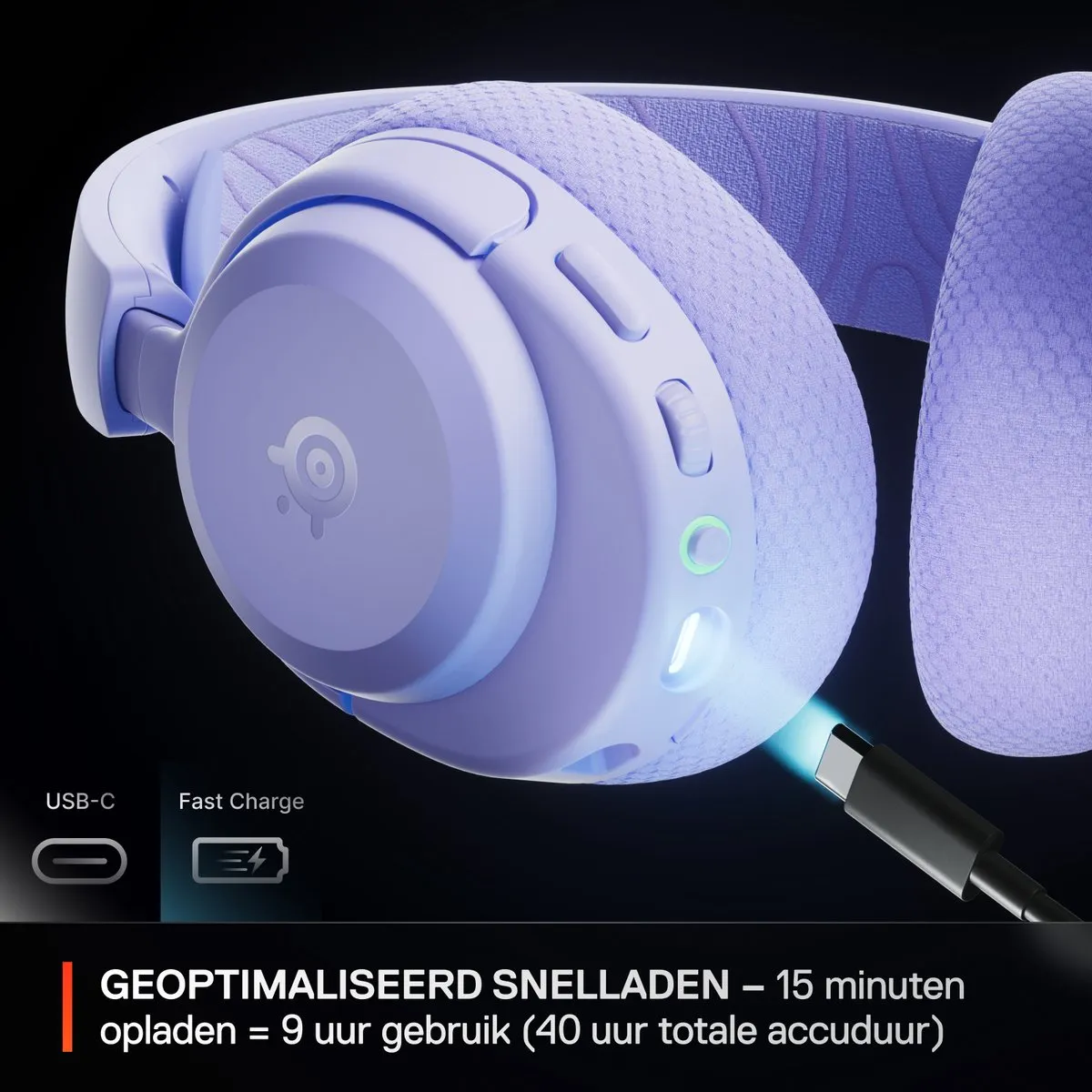 SteelSeries Arctis Nova 3X Wireless Gamingheadset 61693 - Lavendel