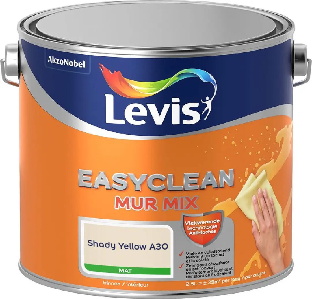 Levi's Easyclean Mur Mat Mix Shady Yellow 2,5L