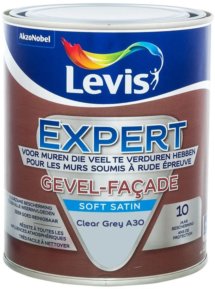 Levi's Expert Gevel Mix Clear Grey Mengverf 1L