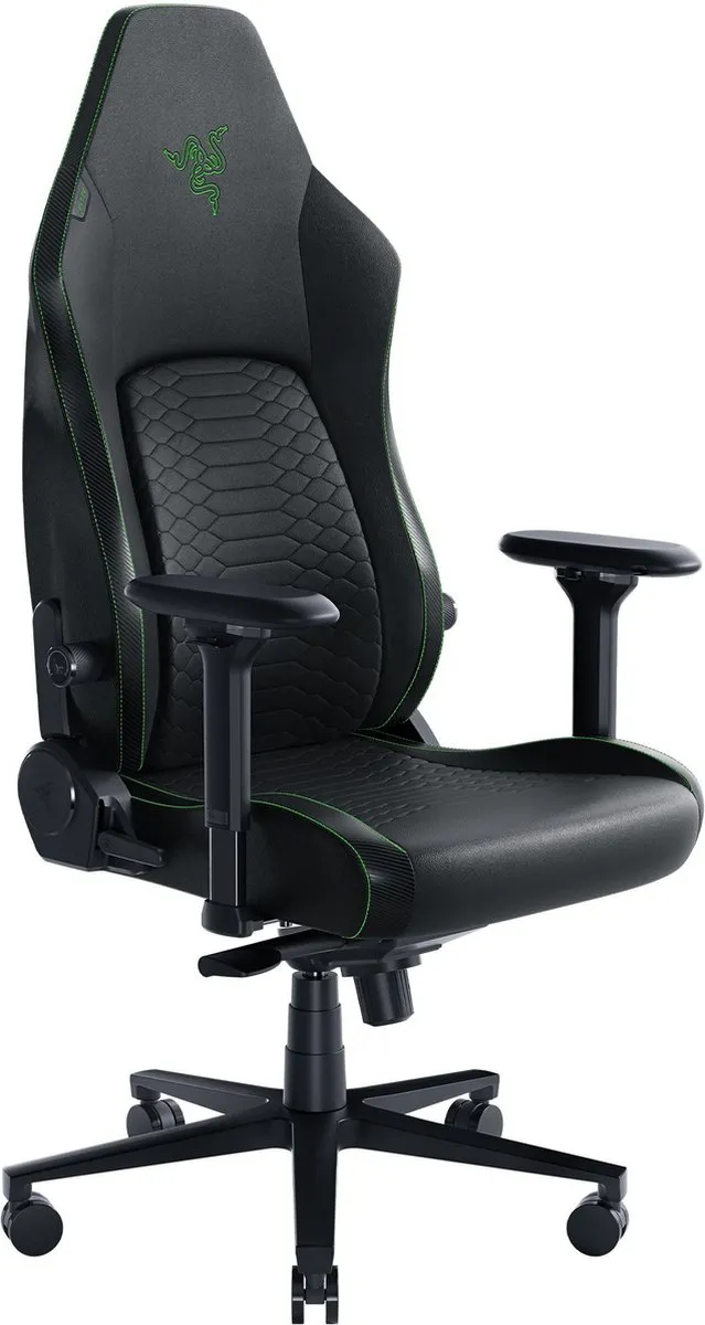 Razer Iskur V2 - Gaming Stoel - Rughoek 152° - Kunstleer - Verstelbaar - Ergonomisch - Zwart/Groen