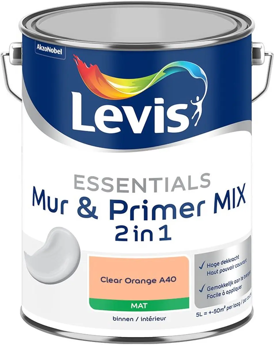 Levi's Essentials Mur & Primer Mix Clear Orange