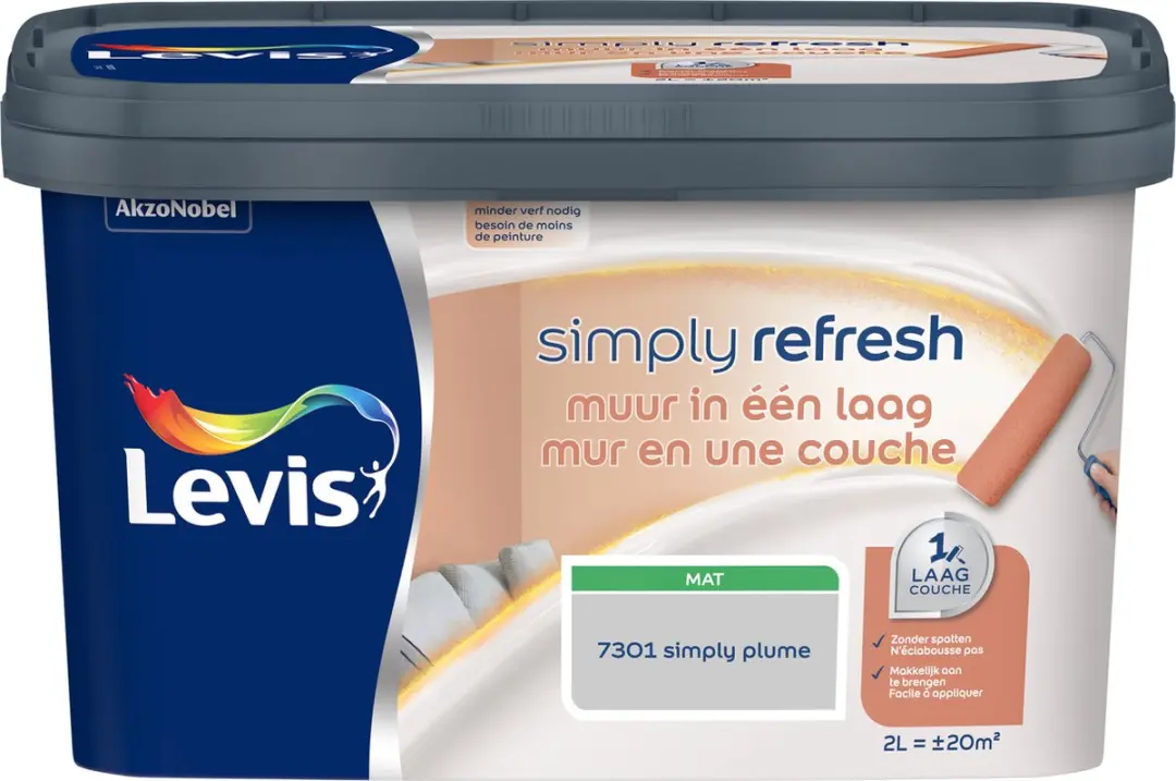 Levi's Simply Refresh Muurverf Simply Plume 2L