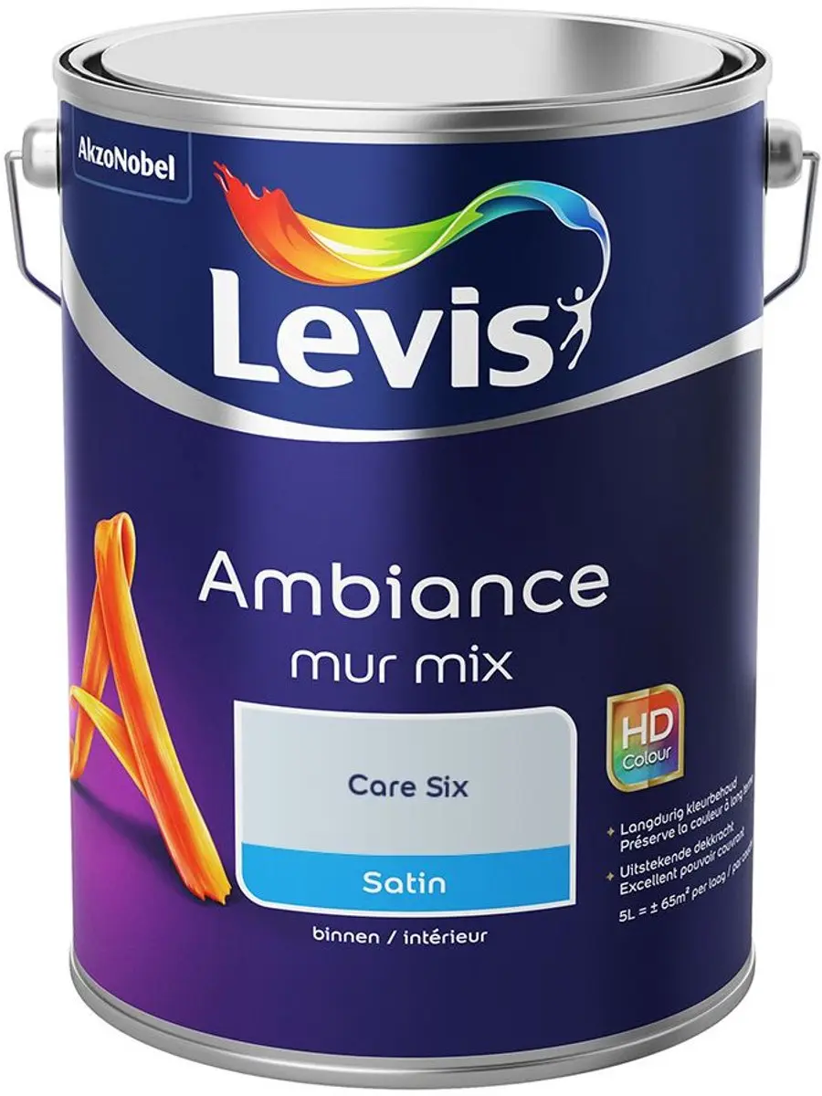 Levi's Ambiance Mur Satin Mix Care Six Mengverf 5L