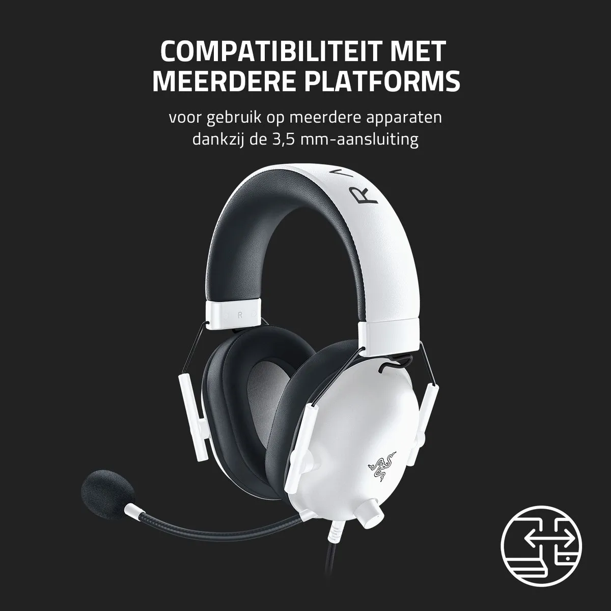 Razer Blackshark V2 X RZ04-03241500-R3M1 Gaming Headset - Wit