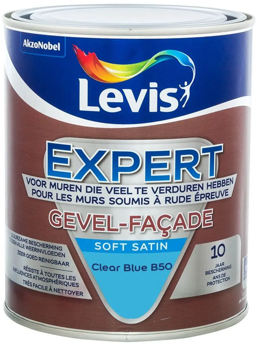 Levi's Expert Gevel Mix Clear Blue B50 Mengverf 1L