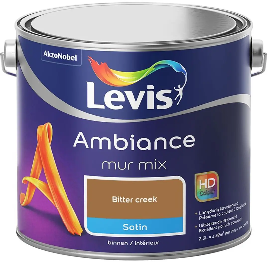 Levi's Ambiance Mur Satin Mix Mengverf Bitter Creek 2,5L