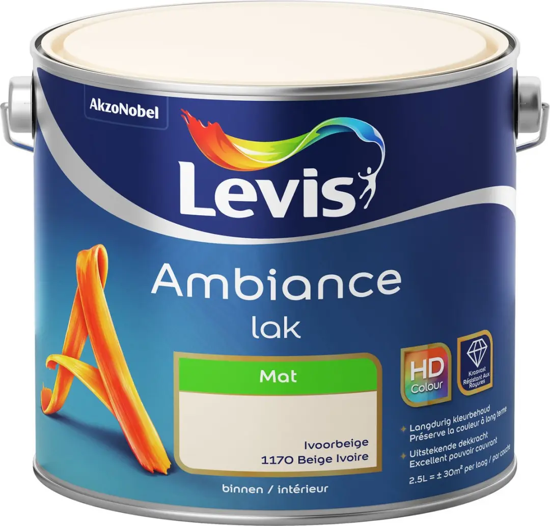 Levi's Ambiance Lak Mat Ivoorbeige 2,5L