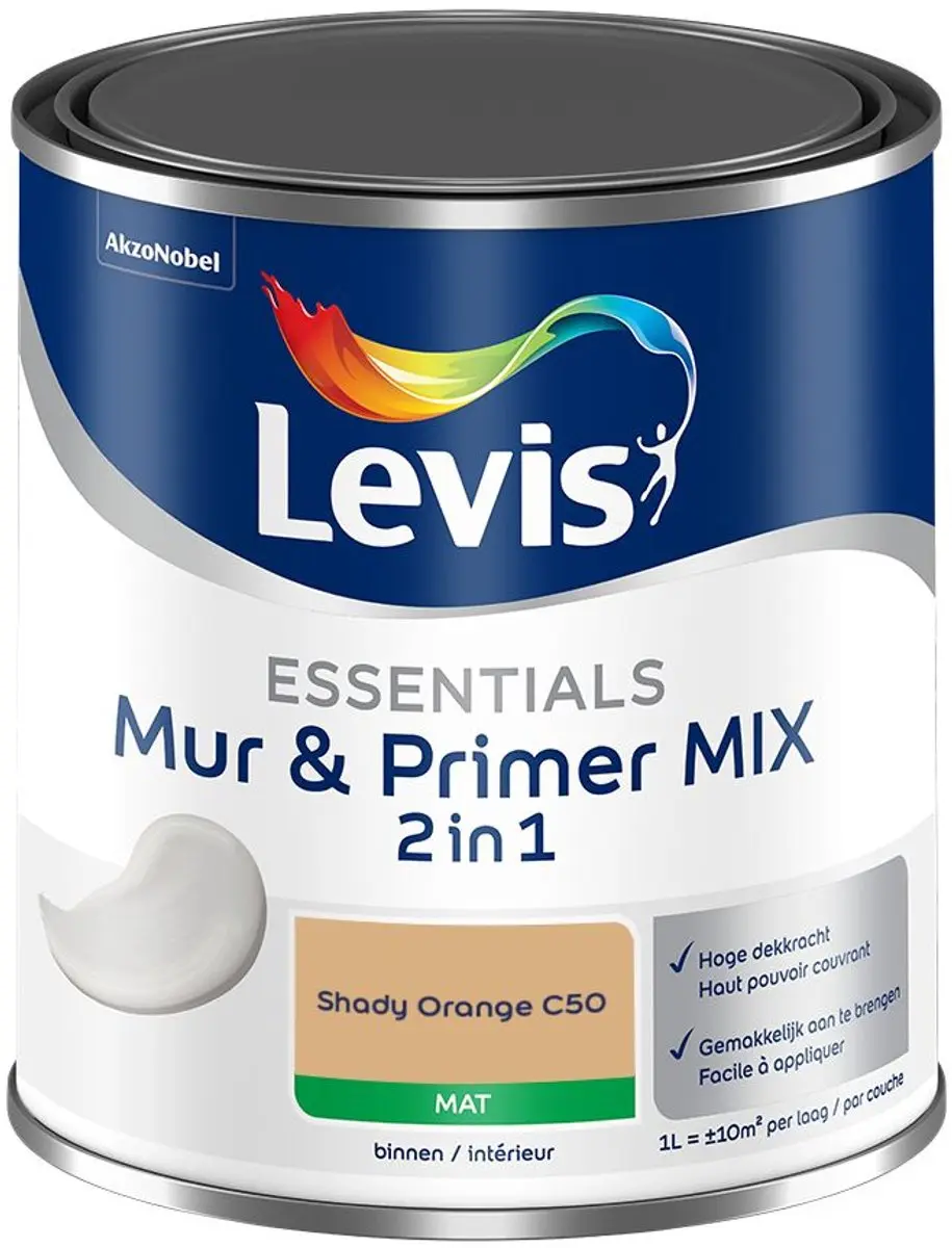 Levi's Essentials Mur & Primer Mix Shady Orange C50 Mengverf 1L