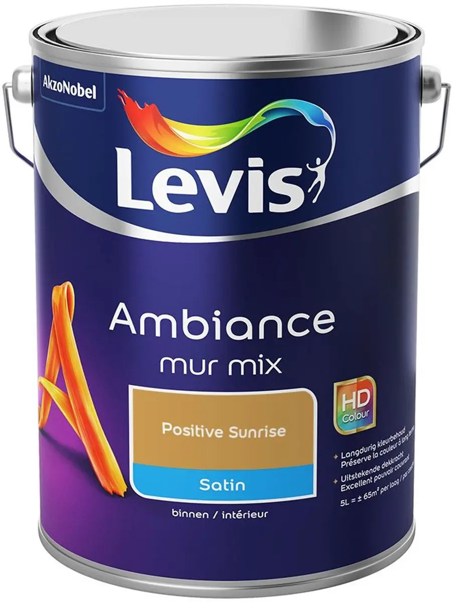 Levi's Ambiance Mur Satin Mix Positive Sunrise Mengverf 5L