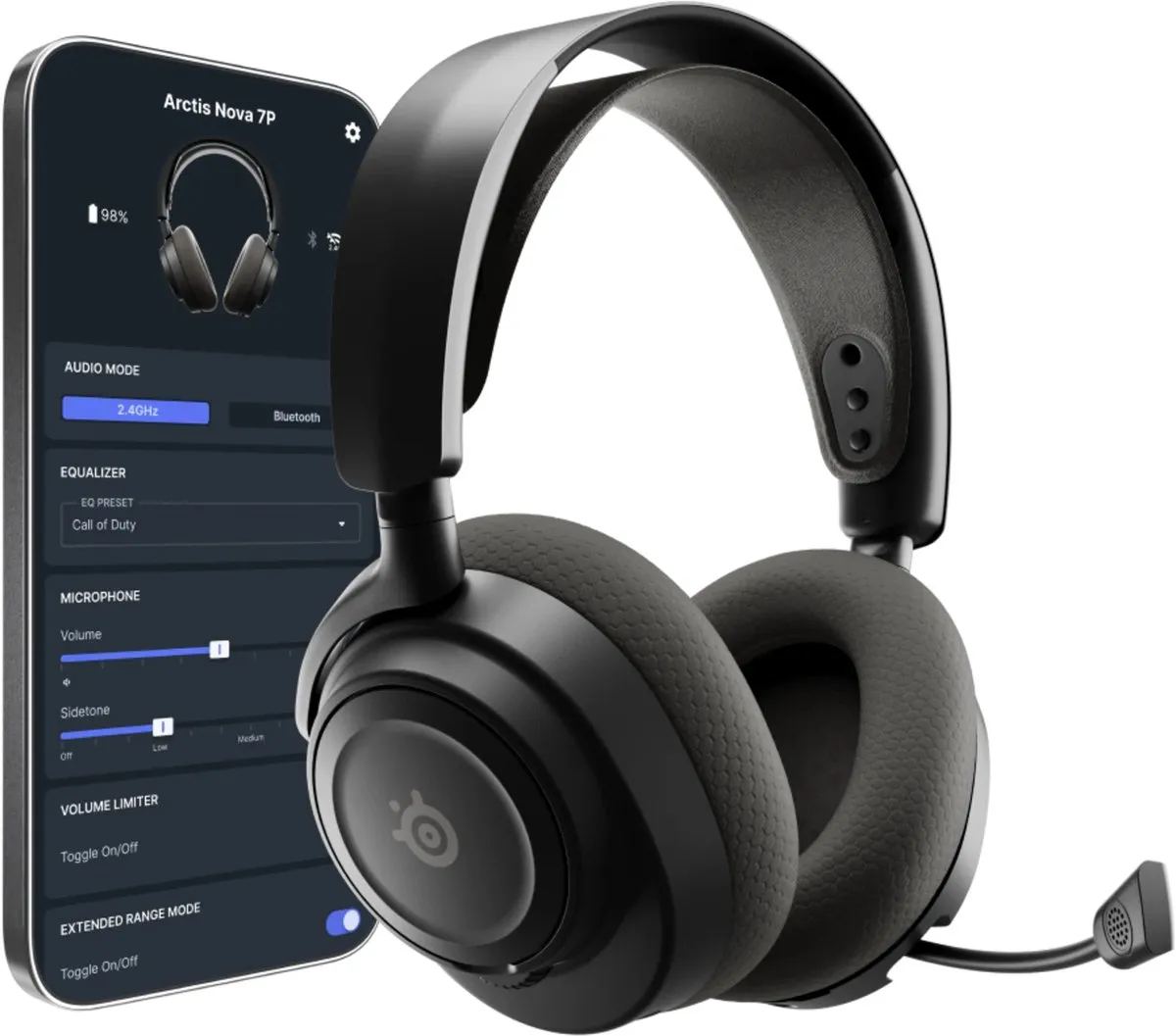 SteelSeries Arctis Nova 7P Gen 2 Headset - Zwart - afbeelding 6 van 6