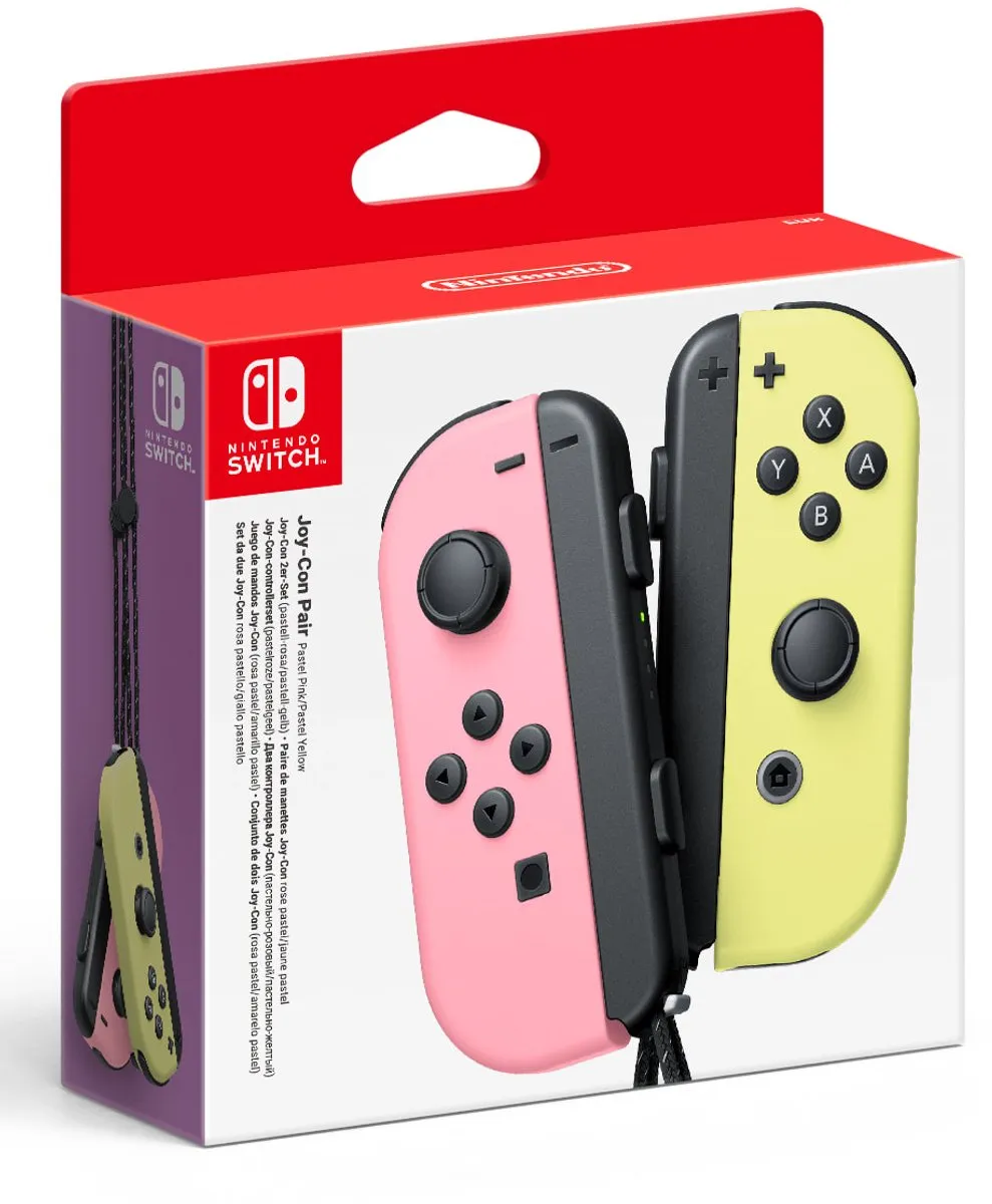 Nintendo Switch Joy-Con Paar Pastel Roze & Geel