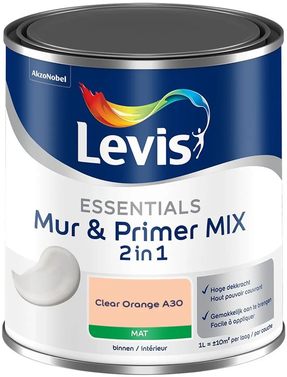 Levi's Essentials Mur & Primer Mix Clear Orange A30 Mengverf 1L