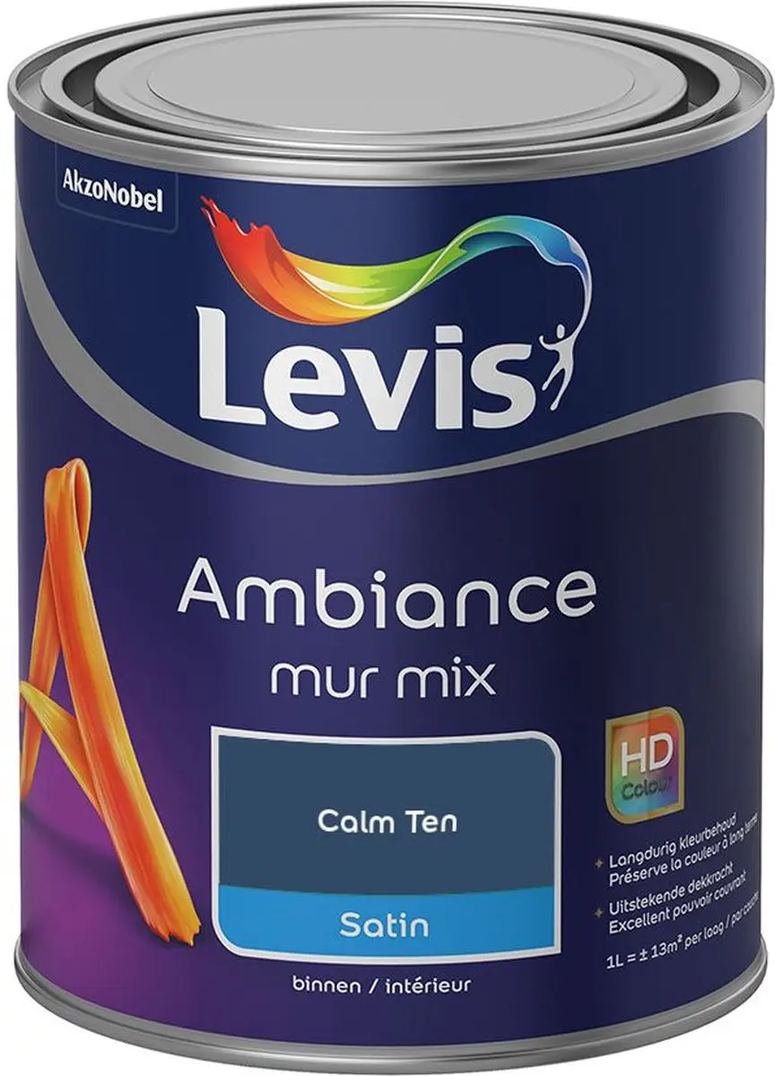 Levi's Ambiance Mur Satin Mix Calm Ten Mengverf 1L